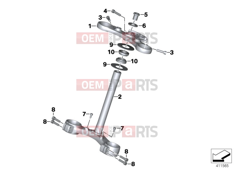 BMW Motorrad BMW 2017 C-Models C evolution (0C03) Fork bridge