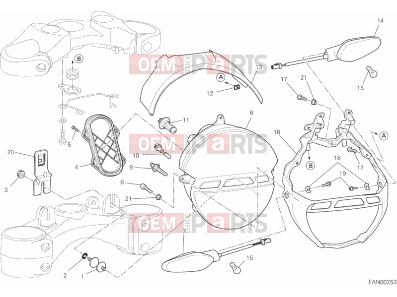 DUCATI 2014 Monster 795 ABS HEADLIGHT » LIGHTING SYSTEM