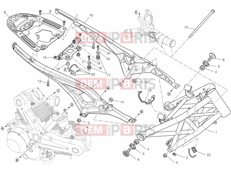 DUCATI 2014 Monster 796 ABS - DMT FRAME » FRAME