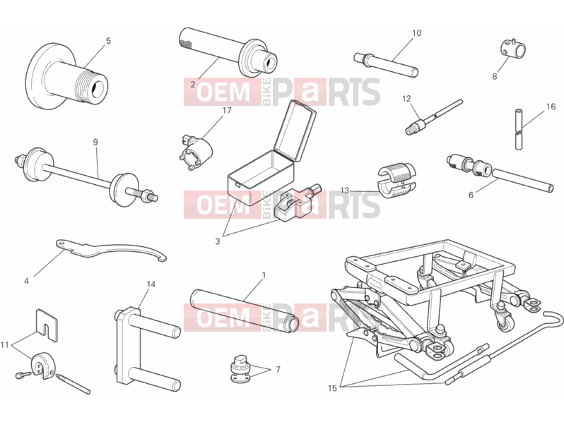 DUCATI 2014 Monster 796 - DMT WORKSHOP SERVICE TOOLS, FRAME » FRAME