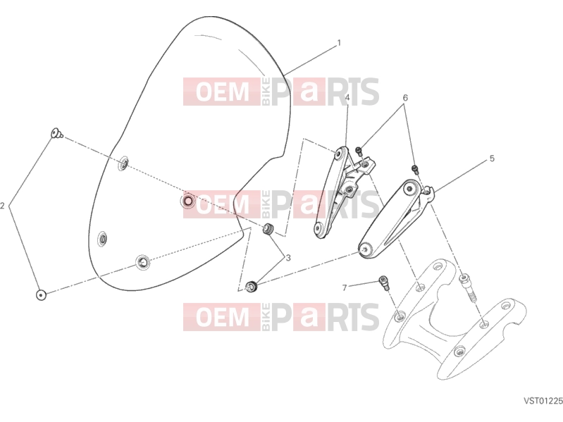 DUCATI 2014 Diavel STRADA WINDSHIELD » PLASTICS