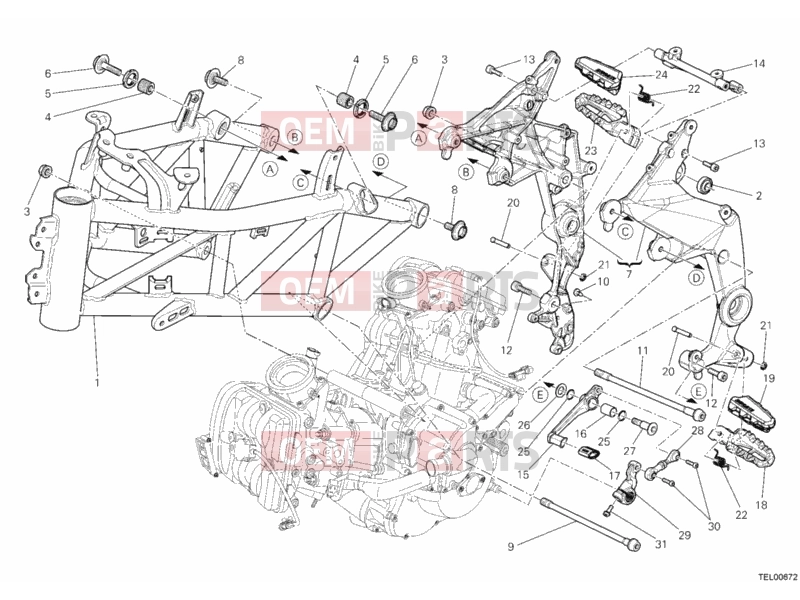 DUCATI 2013 Multistrada 1200 ABS FRAME » FRAME