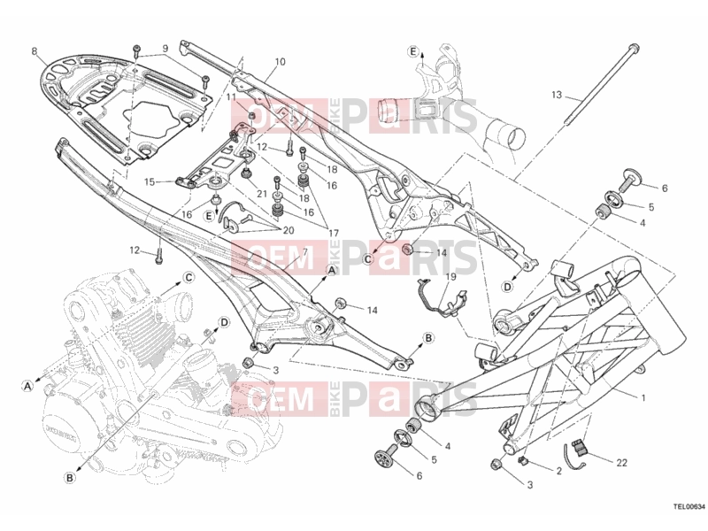 DUCATI 2013 Monster 659 ABS FRAME » FRAME