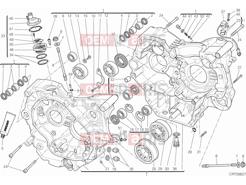 DUCATI 2013 Monster 795 ABS CRANKCASE » ENGINE CASE