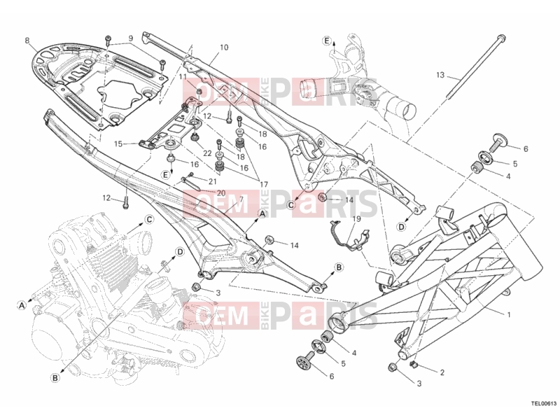 DUCATI 2013 Monster 796 ABS FRAME » FRAME