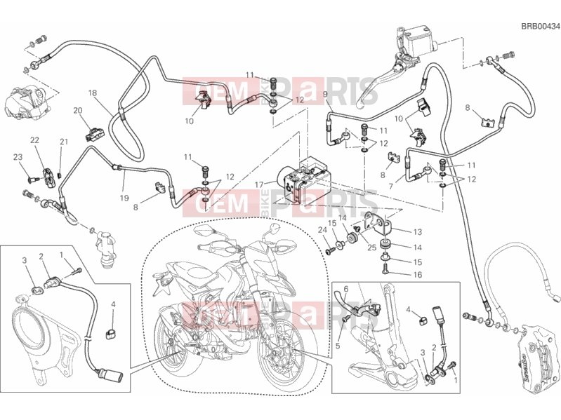 DUCATI 2013 HYPERSTRADA ANTILOCK BRAKING SYSTEM (ABS) » BRAKING SYSTEM