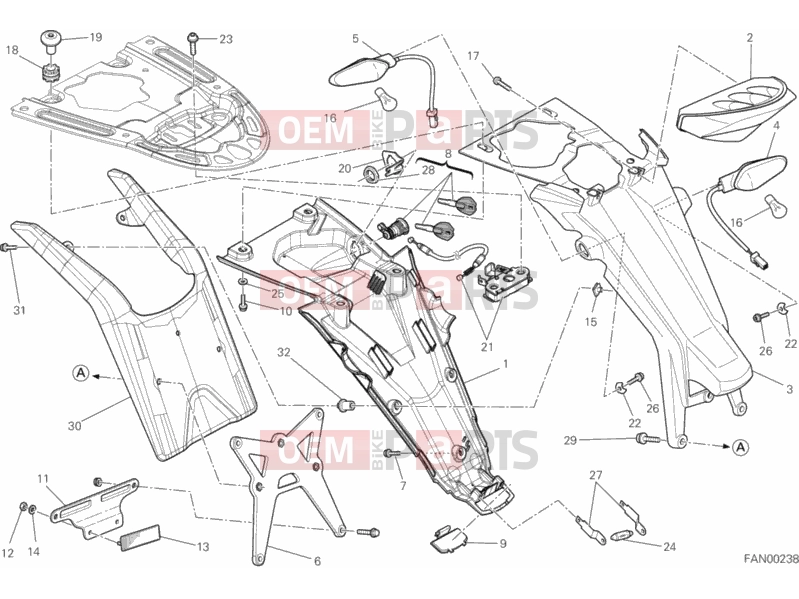 DUCATI 2012 Monster 659 TAILLIGHT » LIGHTING SYSTEM