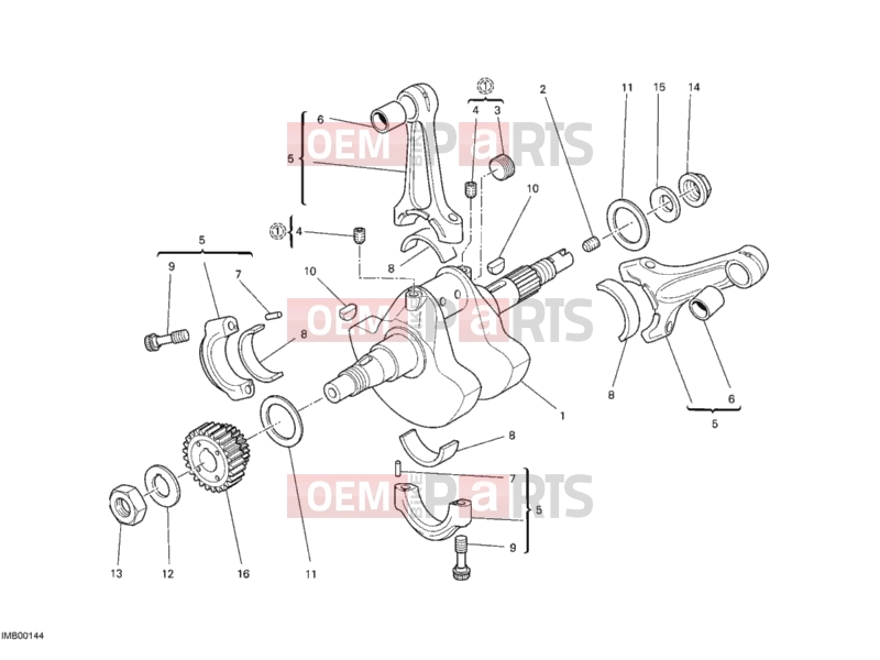 DUCATI 2012 Monster 696 CRANKSHAFT » ENGINE CASE