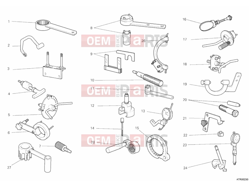 DUCATI 2012 Monster 696 ABS WORKSHOP SERVICE TOOLS, ENGINE » UNCLASSIFIED