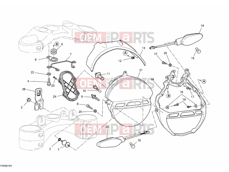 DUCATI 2012 Monster 795 HEADLIGHT » LIGHTING SYSTEM