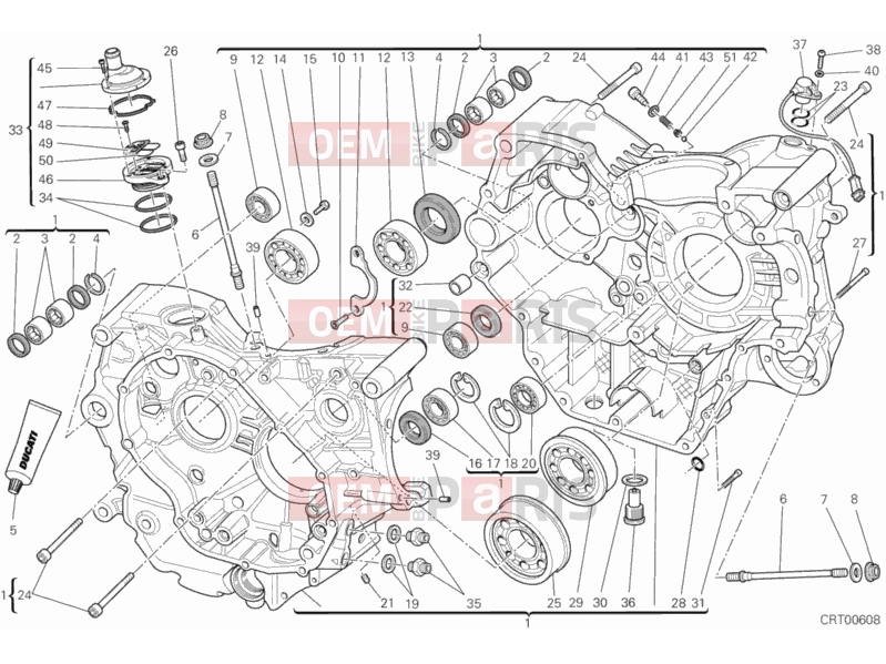 DUCATI 2012 Monster 795 CRANKCASE » ENGINE CASE