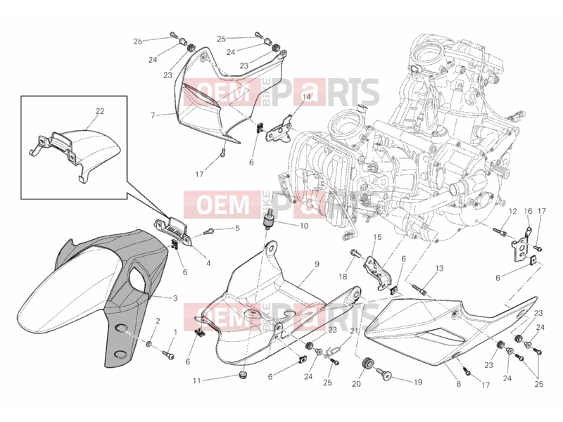 34B - FAIRING » PLASTICS - Ducati Multistrada 1200 2011