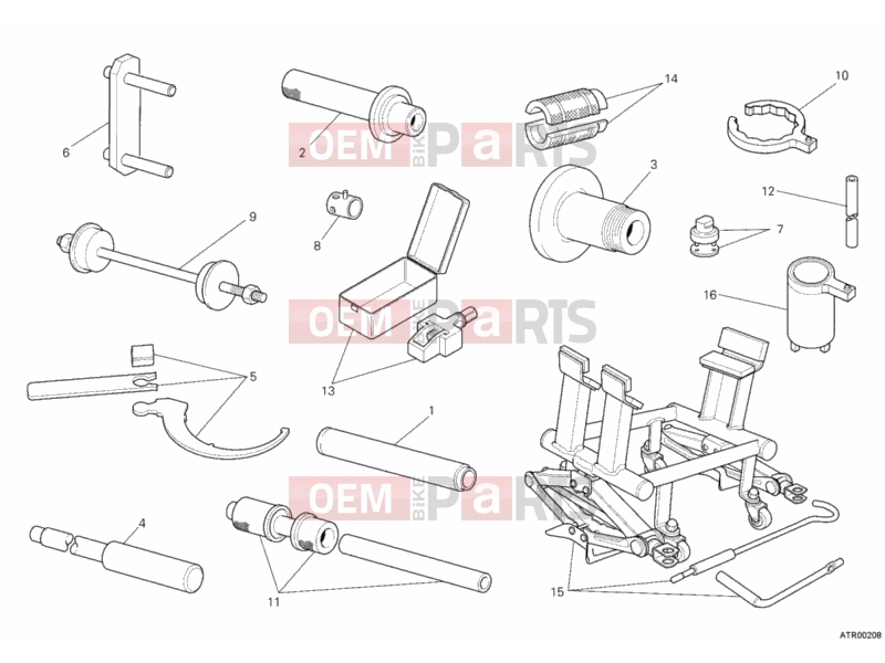DUCATI 2011 Multistrada 1200 ABS WORKSHOP SERVICE TOOLS, FRAME » FRAME