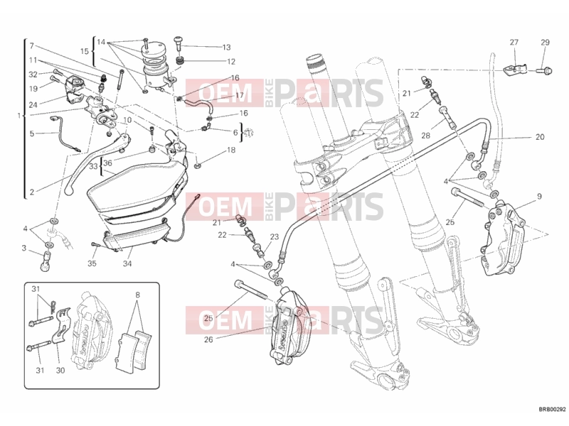 DUCATI 2011 Multistrada 1200 ABS FRONT BRAKE SYSTEM » BRAKING SYSTEM