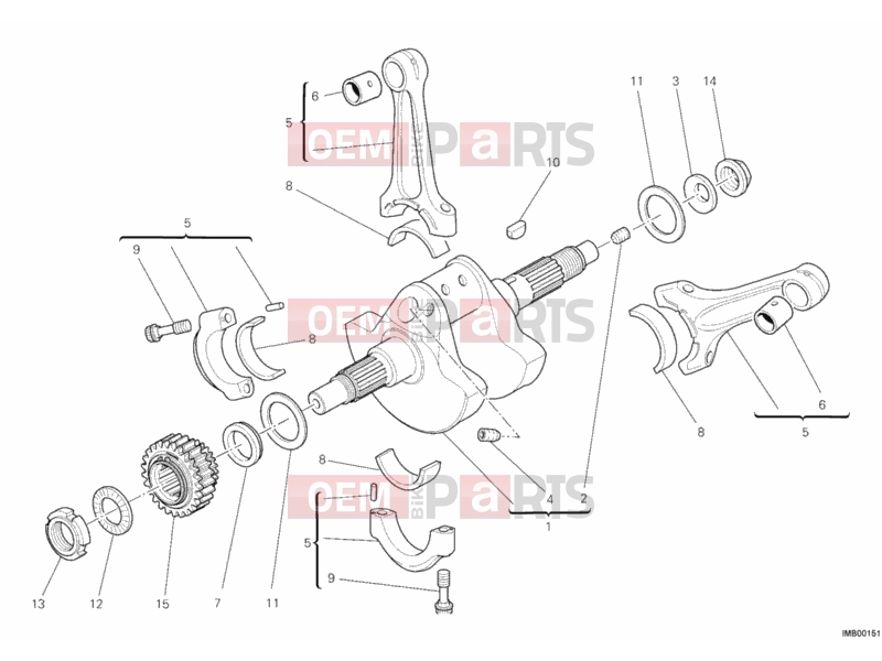 DUCATI 2011 Multistrada 1200 ABS CRANKSHAFT » ENGINE CASE