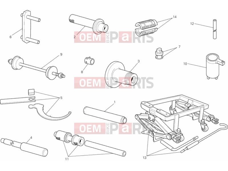 DUCATI 2011 Diavel WORKSHOP SERVICE TOOLS, FRAME » FRAME