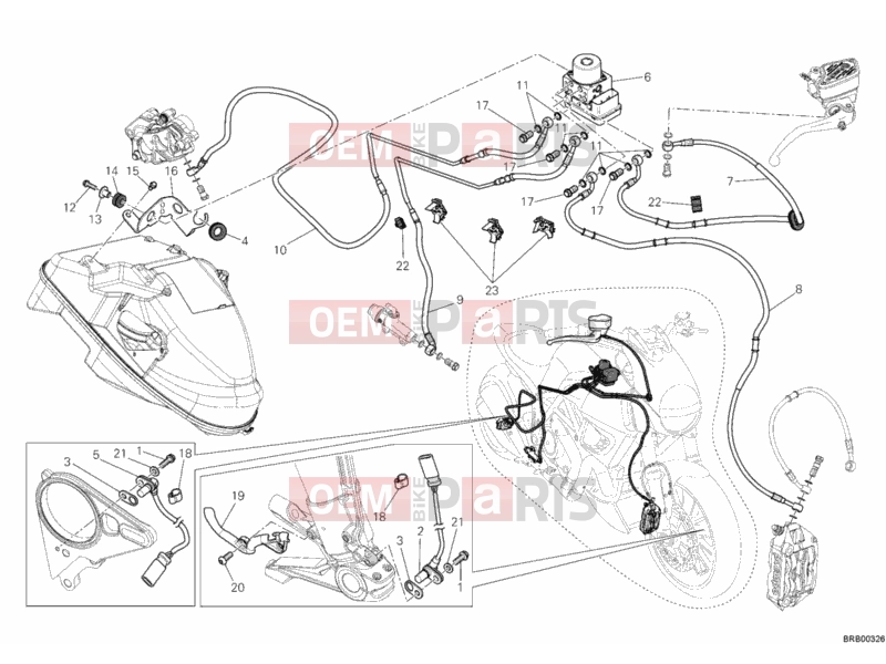 DUCATI 2011 Diavel BRAKING SYSTEM ABS » BRAKING SYSTEM