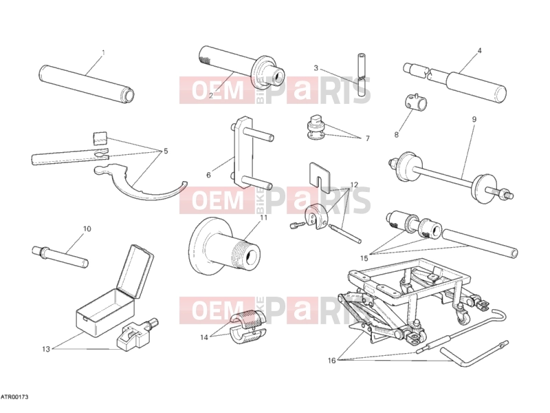 DUCATI 2011 Streetfighter WORKSHOP SERVICE TOOLS, FRAME » FRAME