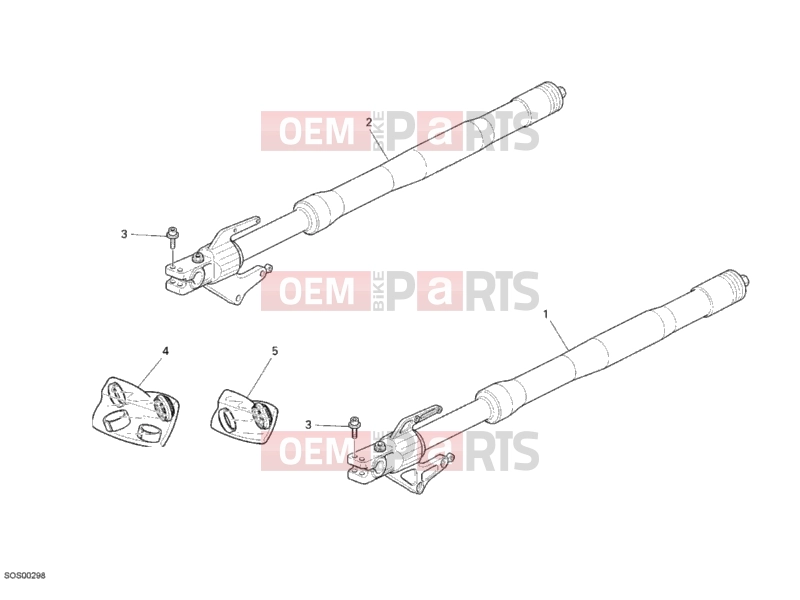 DUCATI 2010 Multistrada 1100 S FRONT FORK » FRONT SUSPENSION
