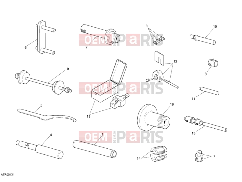 DUCATI 2009 Superbike 848 WORKSHOP SERVICE TOOLS, FRAME » FRAME