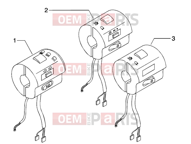 Electrical system » Electric controls - Piaggio Beverly 125