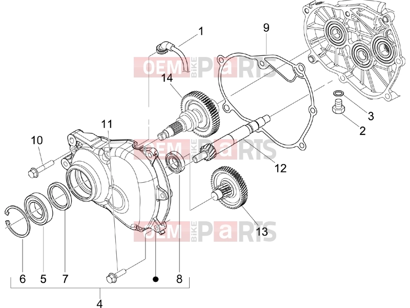 Engine » Reduction unit - Piaggio Beverly 125 2005
