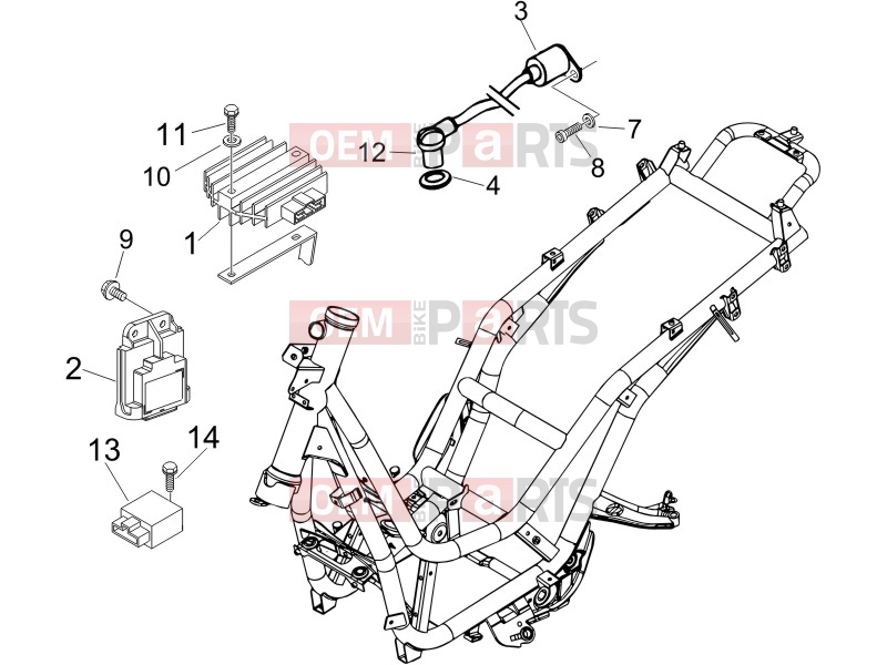 PIAGGIO Beverly 125 Electrical system » Voltage Regulators - Electronic Control Units (ecu) - H.T. Coil