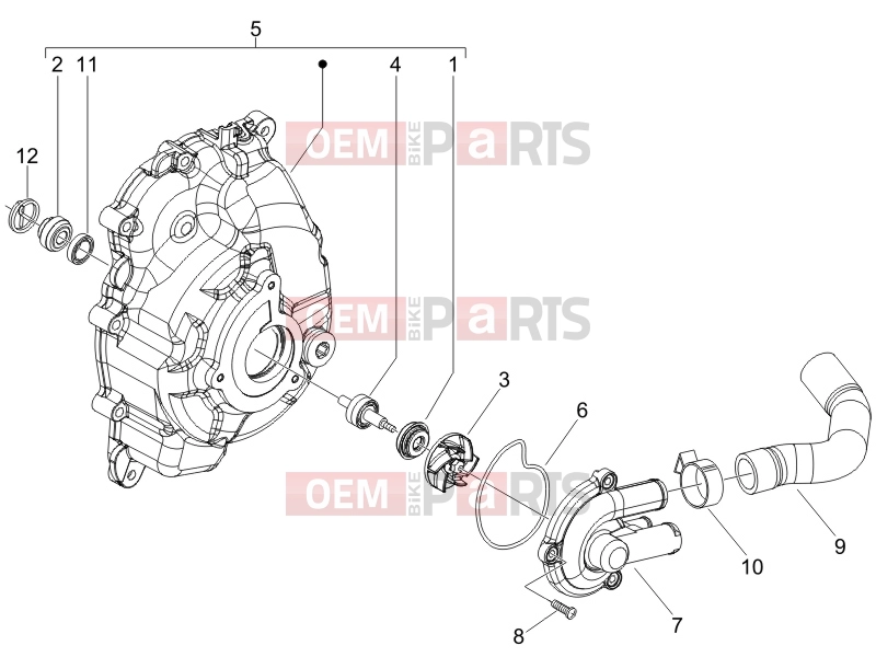 Engine » Cooler pump - Piaggio Beverly 250 2005