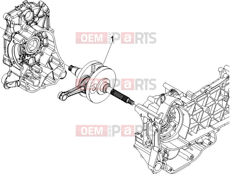 Engine » Crankshaft - Piaggio Beverly 250 2005