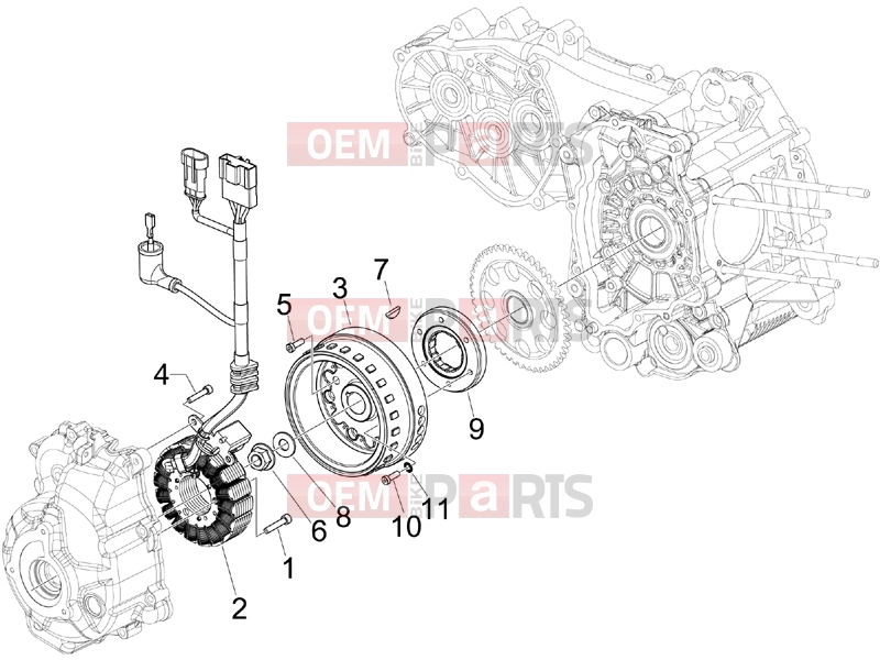 Engine » Flywheel magneto - Piaggio Beverly 250 2005