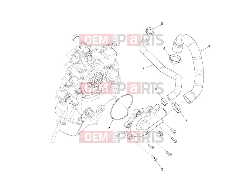 PIAGGIO Beverly 400 ie Engine » Cooler pump
