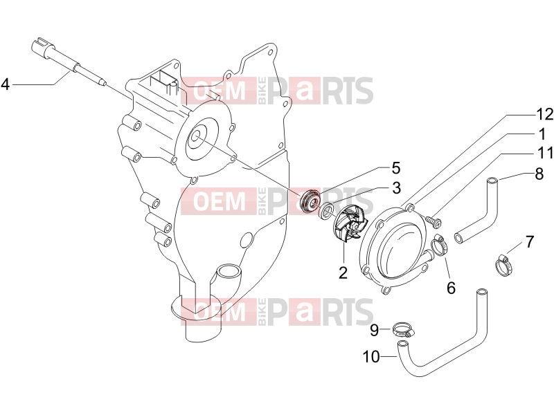 Engine » Cooler pump - Piaggio Beverly 500 2006