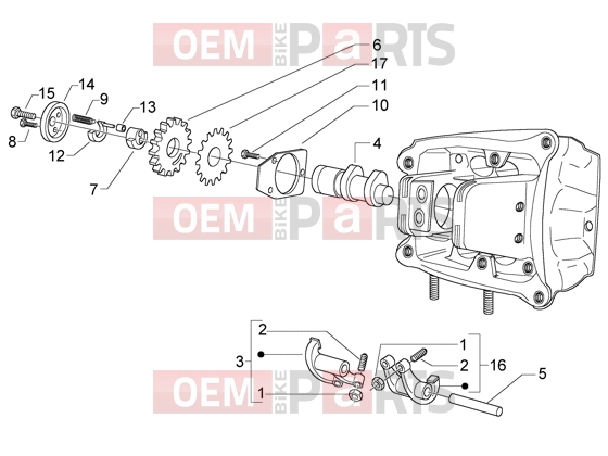 PIAGGIO Engine » Rocker levers support