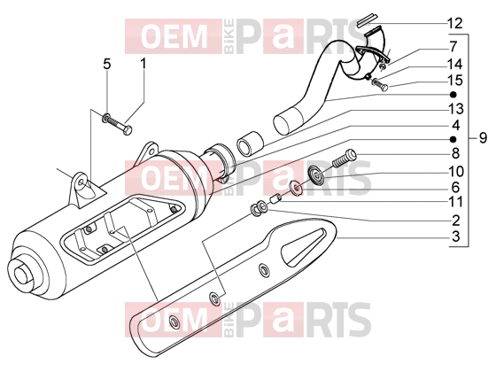 Engine » Silencer - Piaggio BV 500 ( USA / CA )