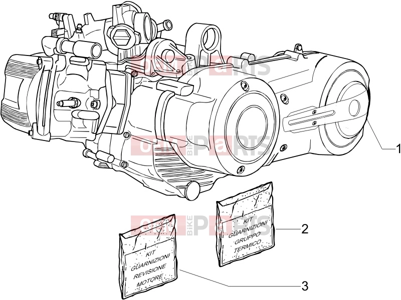 PIAGGIO BV 500 Tourer ( USA / CA ) Engine » Engine, assembly