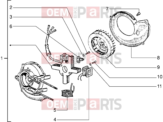 PIAGGIO Engine » Flywheel magneto