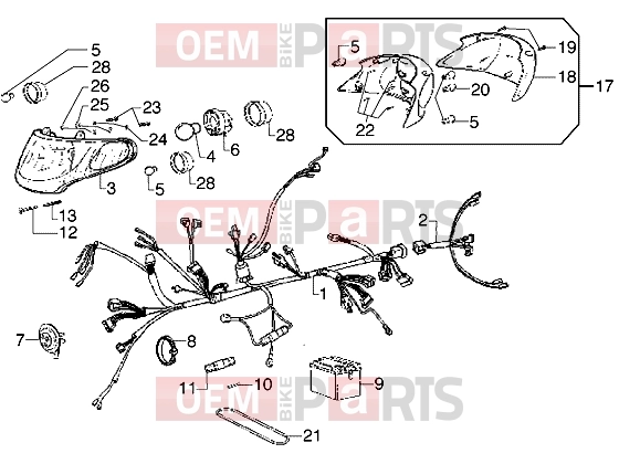 Electrical system » Electrical devices - Piaggio Diesis 50