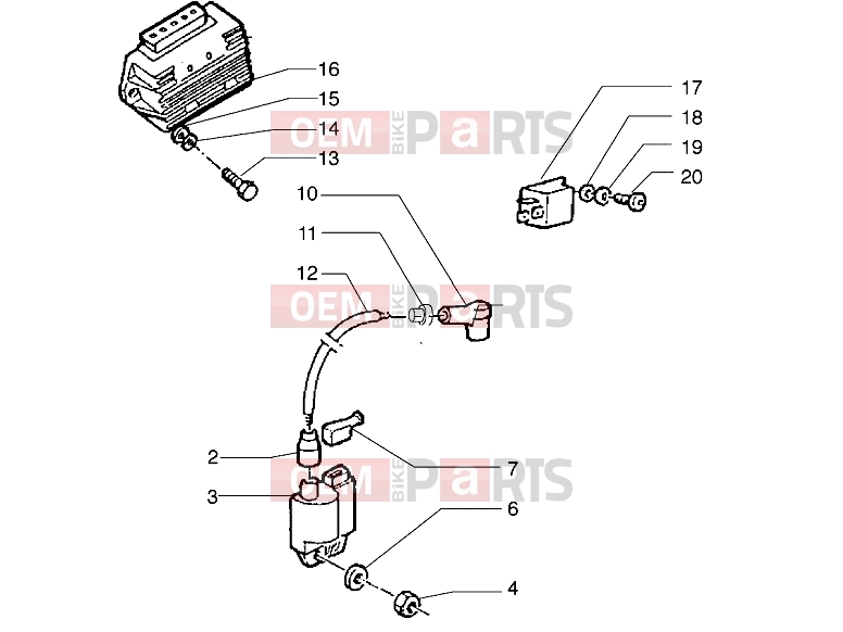 Electrical system » Electrical devices - Piaggio Diesis 50