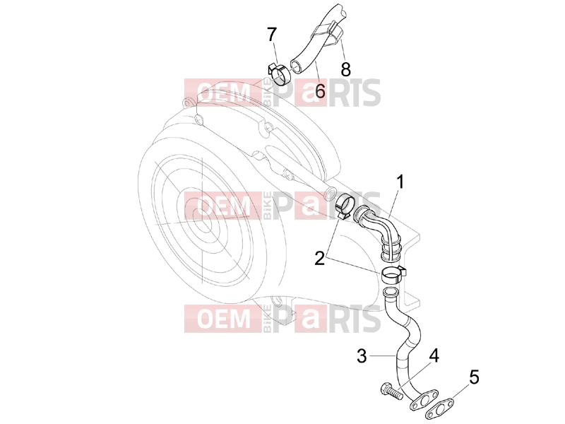 Engine » Secondary air box - Piaggio Fly 100 2007