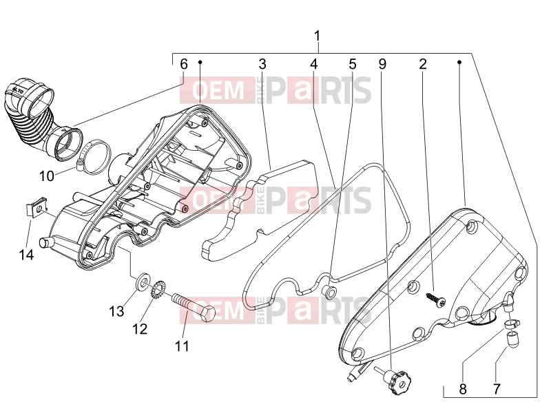 PIAGGIO Fly 100 Engine » Air filter