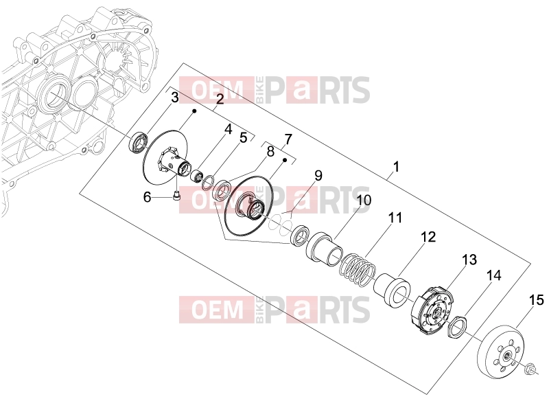 PIAGGIO Fly 100 Engine » Driven pulley