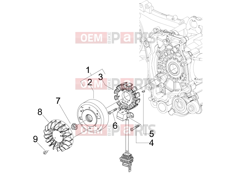 PIAGGIO Fly 100 Engine » Flywheel magneto