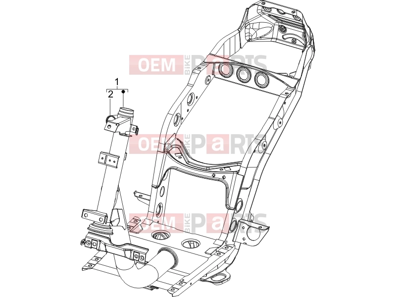 PIAGGIO Fly 100 Frame - Plastic parts - Coachwork » Frame/bodywork