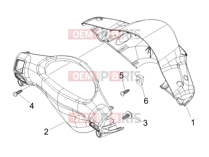 PIAGGIO Fly 125 Handlebars/Steering » Handlebars coverages