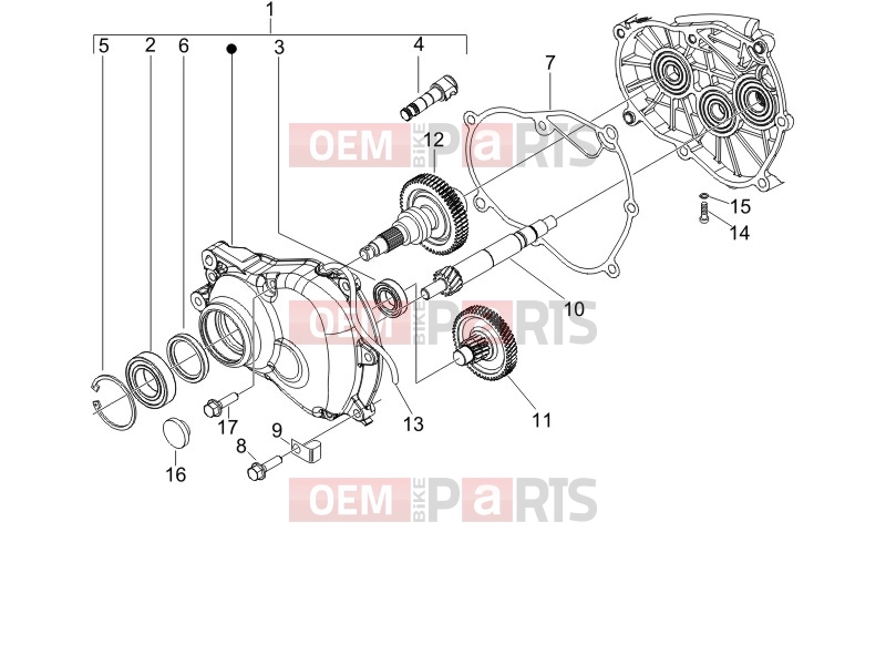 PIAGGIO Fly 125 Engine » Reduction unit