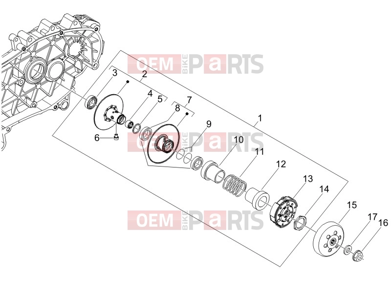 PIAGGIO Fly 125  Engine » Driven pulley