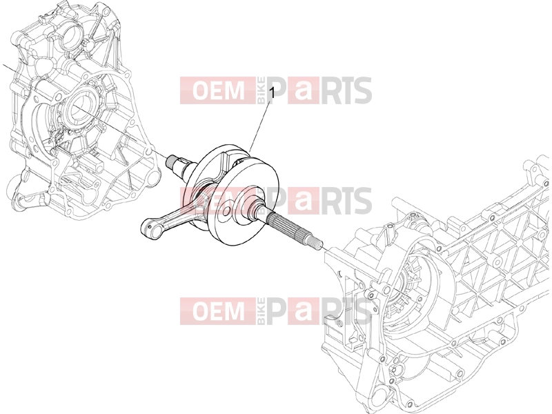 Engine » Crankshaft - Piaggio Fly 150 2007