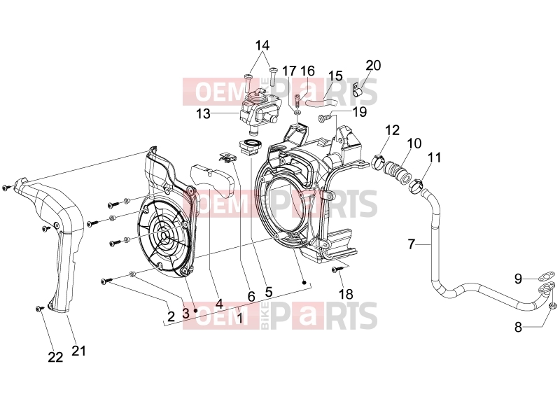 Engine » Secondary air box - Piaggio Fly 150 2008
