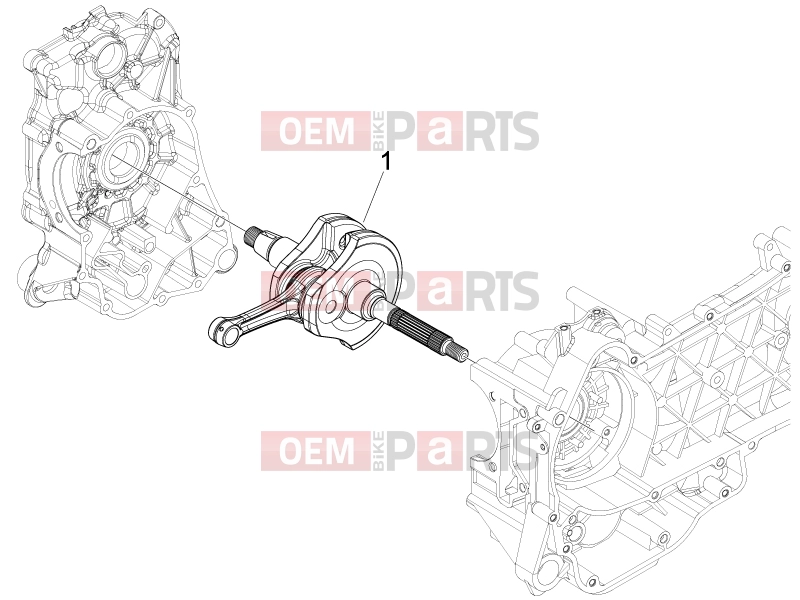 Engine » Crankshaft - Piaggio Fly 150 2011