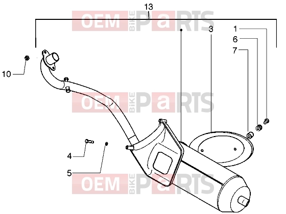 Engine » Silencer - Piaggio Free 100